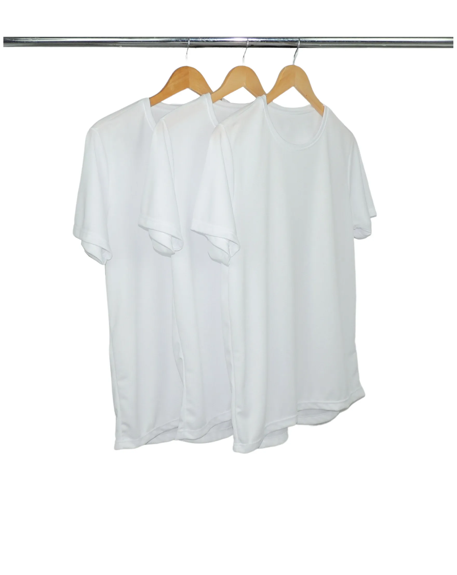 Kit 3 Camisetas Masculinas Dry Fit Branca Proteção UV 30+