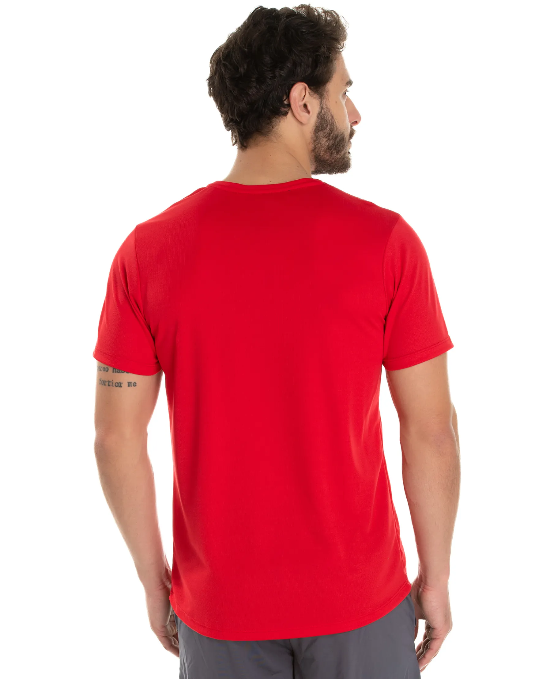 Camiseta Dry Fit Vermelha Proteção UV 30+