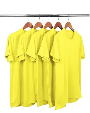 KIT 5 Camisetas Dry fit Verde Lima Proteção UV 30+
