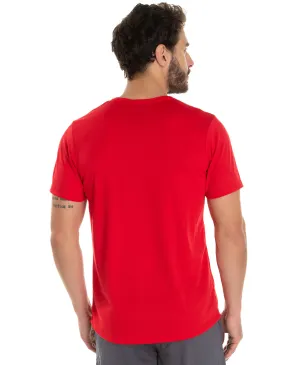 KIT 5 Camisetas Dry Fit Vermelhas Proteção UV 30+