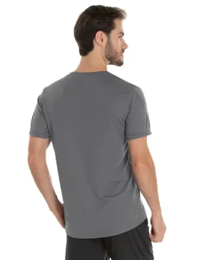 Camiseta Dry Fit Cinza Chumbo Proteção UV 30+