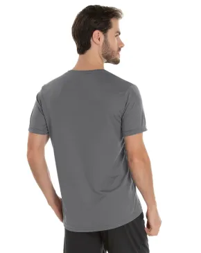 KIT 5 Camisetas Dry Fit Cinza Chumbo Proteção UV 30+