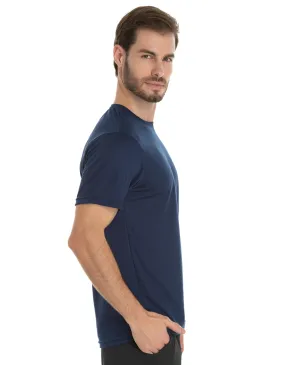 KIT 5 Camisetas Dry Fit Azul Marinho Proteção UV 30+