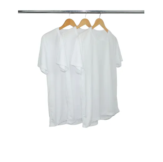 Kit 3 Camisetas Masculinas Dry Fit Branca Proteção UV 30+
