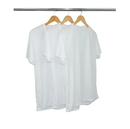 Kit 3 Camisetas Masculinas Dry Fit Branca Proteção UV 30+