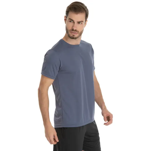 Camiseta Dry Fit Cinza Titanium Proteção UV 30+