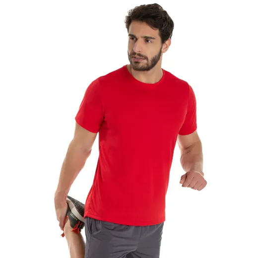 KIT 5 Camisetas Dry Fit Vermelhas Proteção UV 30+