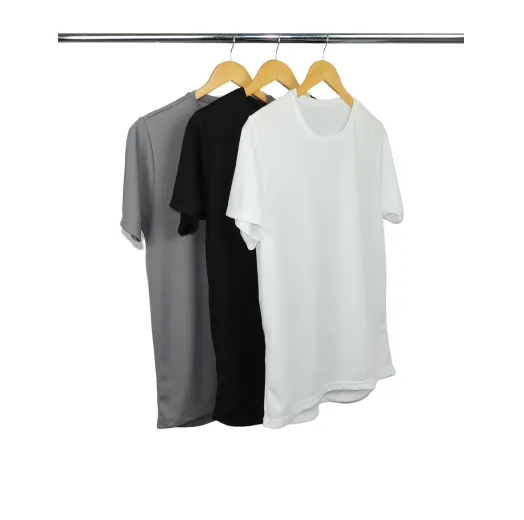 Kit 3 Camisetas Masculinas Dry Fit Proteção UV 30+ 3