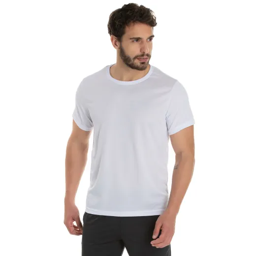 Kit 3 Camisetas Masculinas Dry Fit Branca Proteção UV 30+