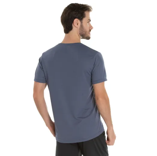 Camiseta Dry Fit Cinza Titanium Proteção UV 30+