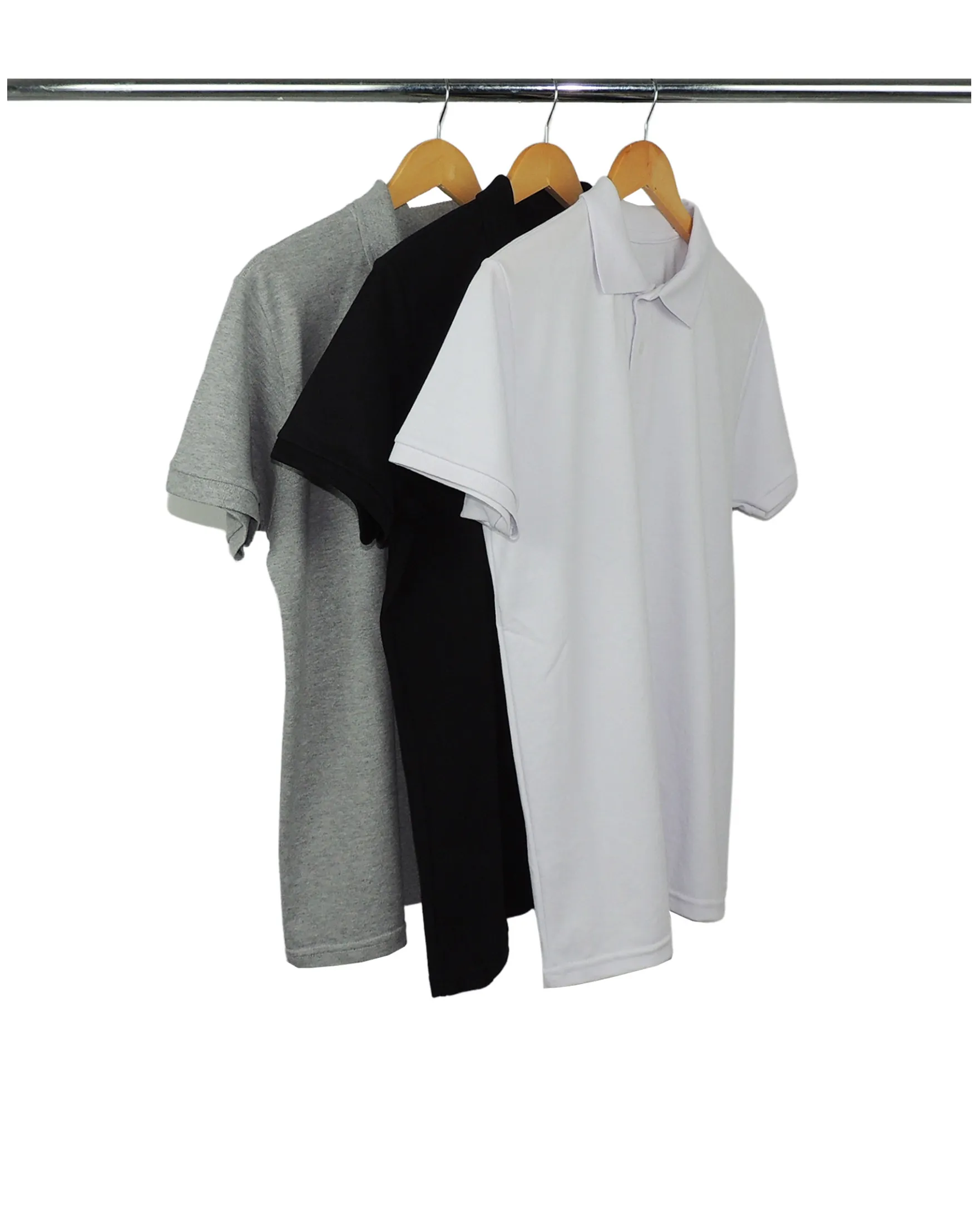 Kit 3 Camisas Polo Piquet Masculinas 3