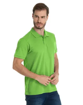 Camisa Polo Piquet Masculina Verde Limão 