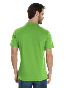 KIT 5 Camisas Polo Piquet Masculina Verde Limão