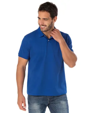 Camisa Polo Piquet Masculina Azul Royal