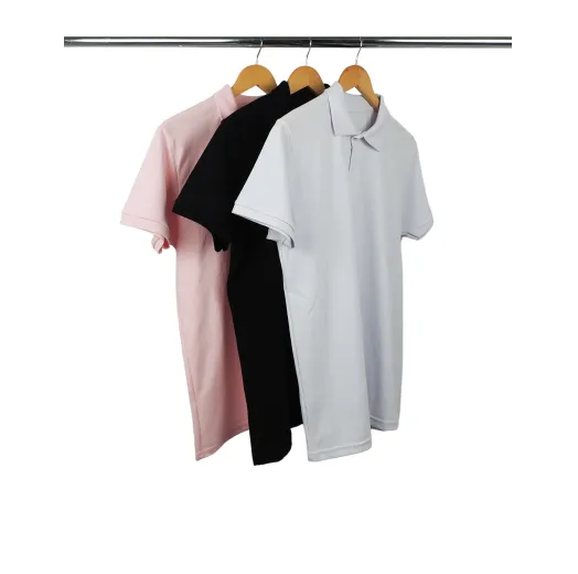 Kit 3 Camisas Polo Piquet Masculinas 6