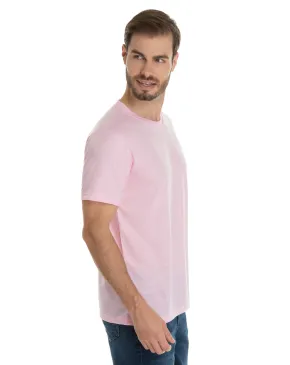 Camiseta de Poliéster/Sublimática Rosa Claro