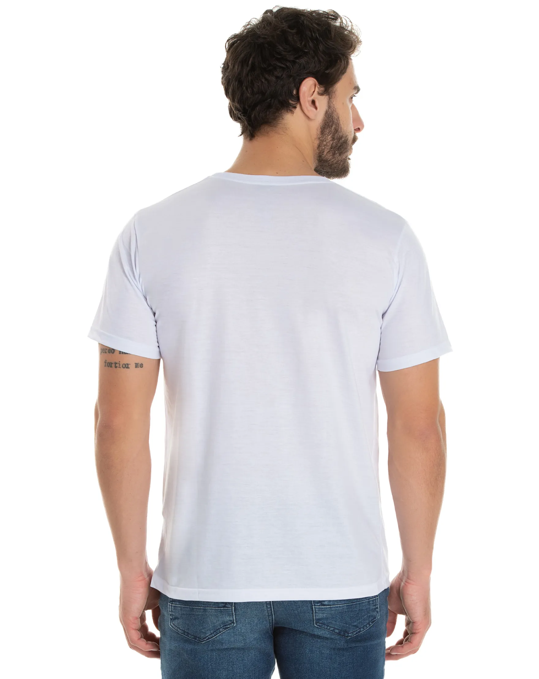 Camiseta de Poliéster/Sublimática Branca