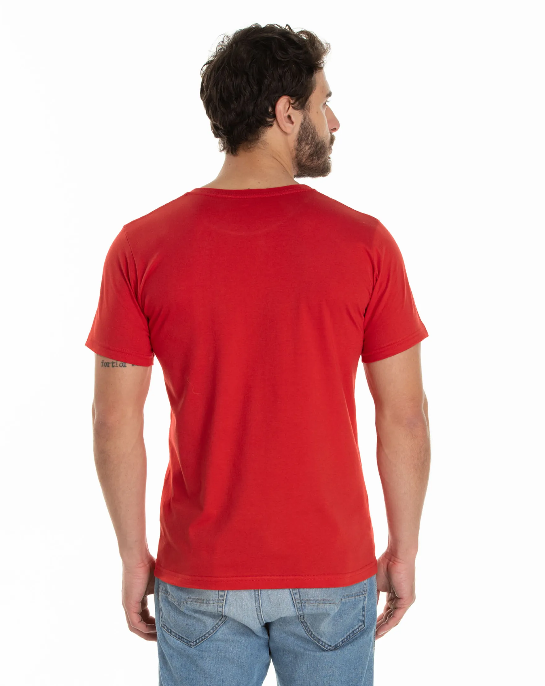 Kit 5 Camisetas PV / Malha Fria Vermelha