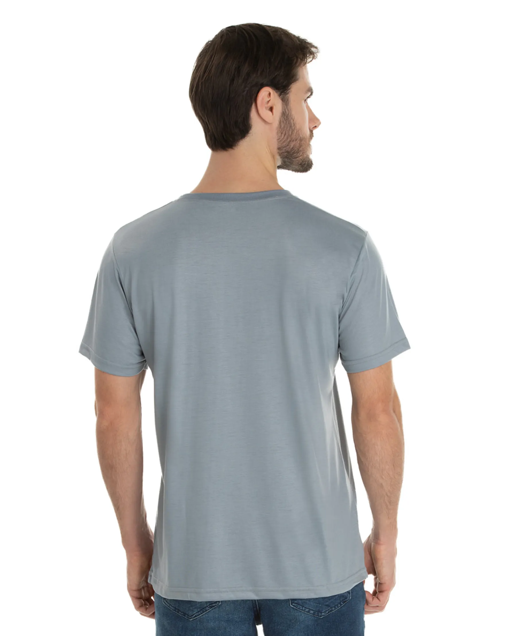 Kit 5 Camisetas PV / Malha Fria Cinza Chumbo