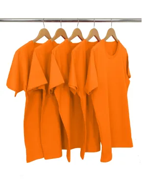 Kit 5 Camisetas PV / Malha Fria Laranja