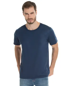 KIT 5 Camisetas de Poliéster/Sublimática Azul Marinho