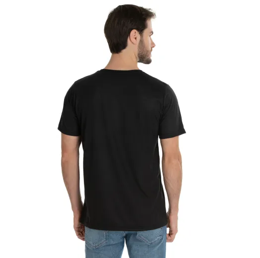 KIT 5 Camisetas de Poliéster/Sublimática Preta