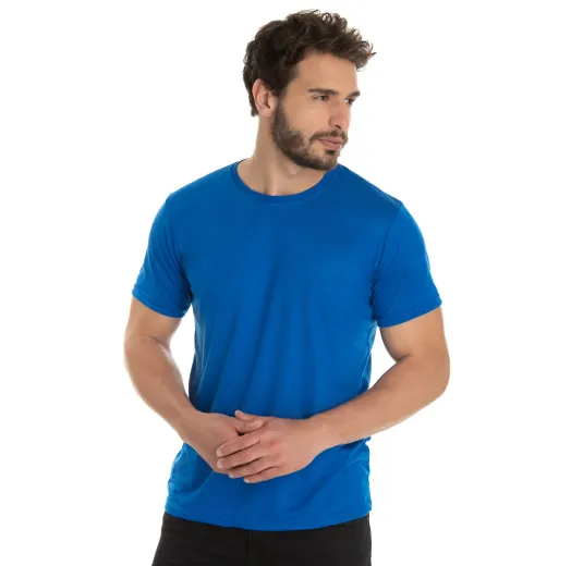 Camiseta PV / Malha Fria Azul Royal