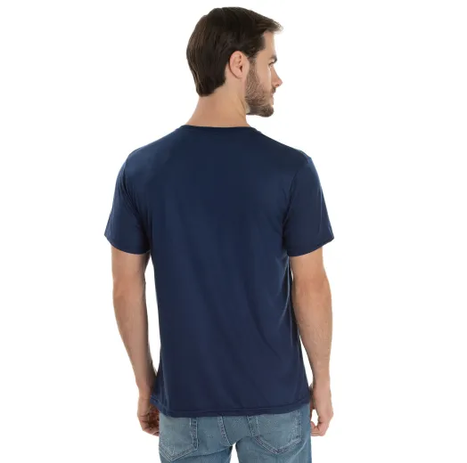 KIT 5 Camisetas de Poliéster/Sublimática Azul Marinho