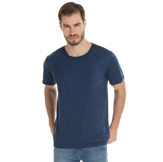 Camiseta PV / Malha Fria Azul Marinho