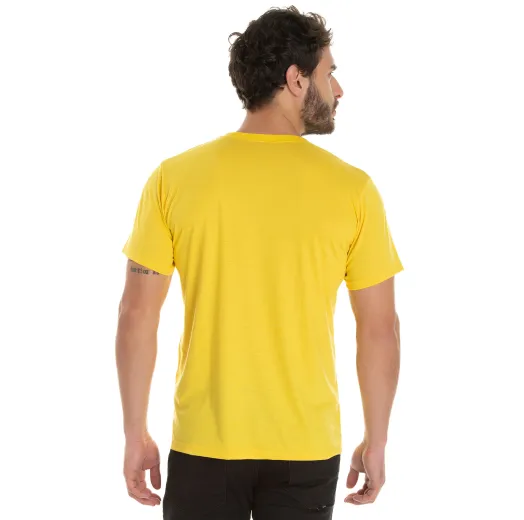 KIT 5 Camisetas de Poliéster/Sublimática Amarelo Canário