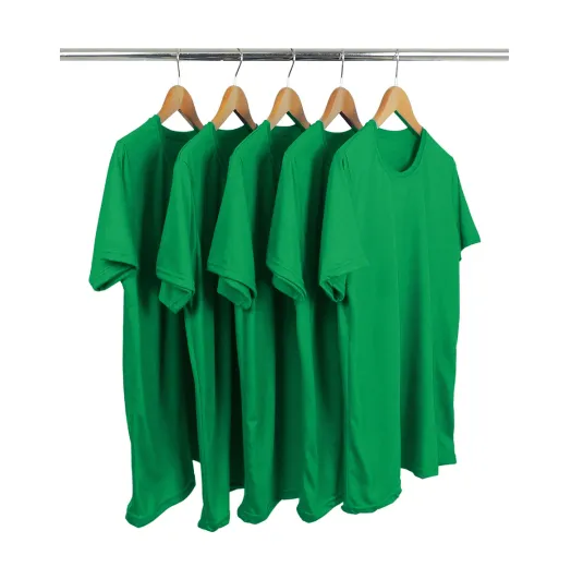 Kit 5 Camisetas Pv / Malha Fria Verde Bandeira