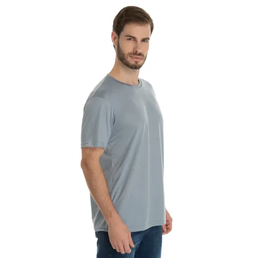 Kit 5 Camisetas PV / Malha Fria Cinza Chumbo