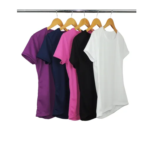 Kit 5 Camisetas Femininas Dry Fit Proteção UV 30+ 12