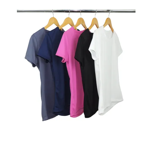 Kit 5 Camisetas Femininas Dry Fit Proteção UV 30+ 11