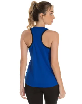 Regata Feminina Dry Fit Azul Royal Proteção UV 30+