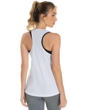 Regata Feminina Dry Fit Branca Proteção UV 30+