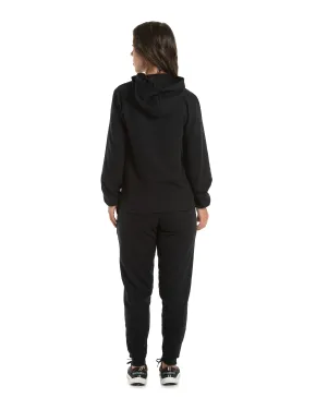 Conjunto Moletom Feminino com Capuz Preto 01