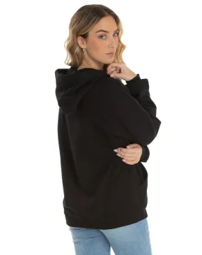 Moletom Canguru com Capuz Feminino Preto 