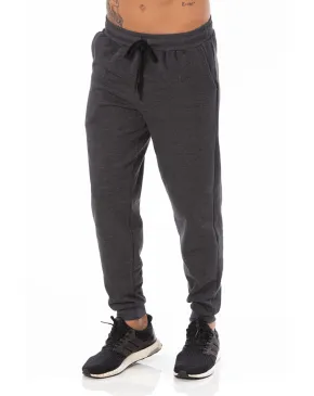 Calça Masculina de Moletom Preto Mescla