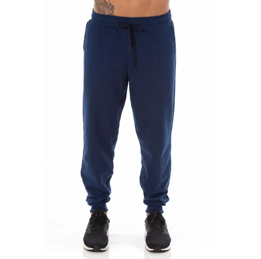 Calça Masculina de Moletom Azul Marinho