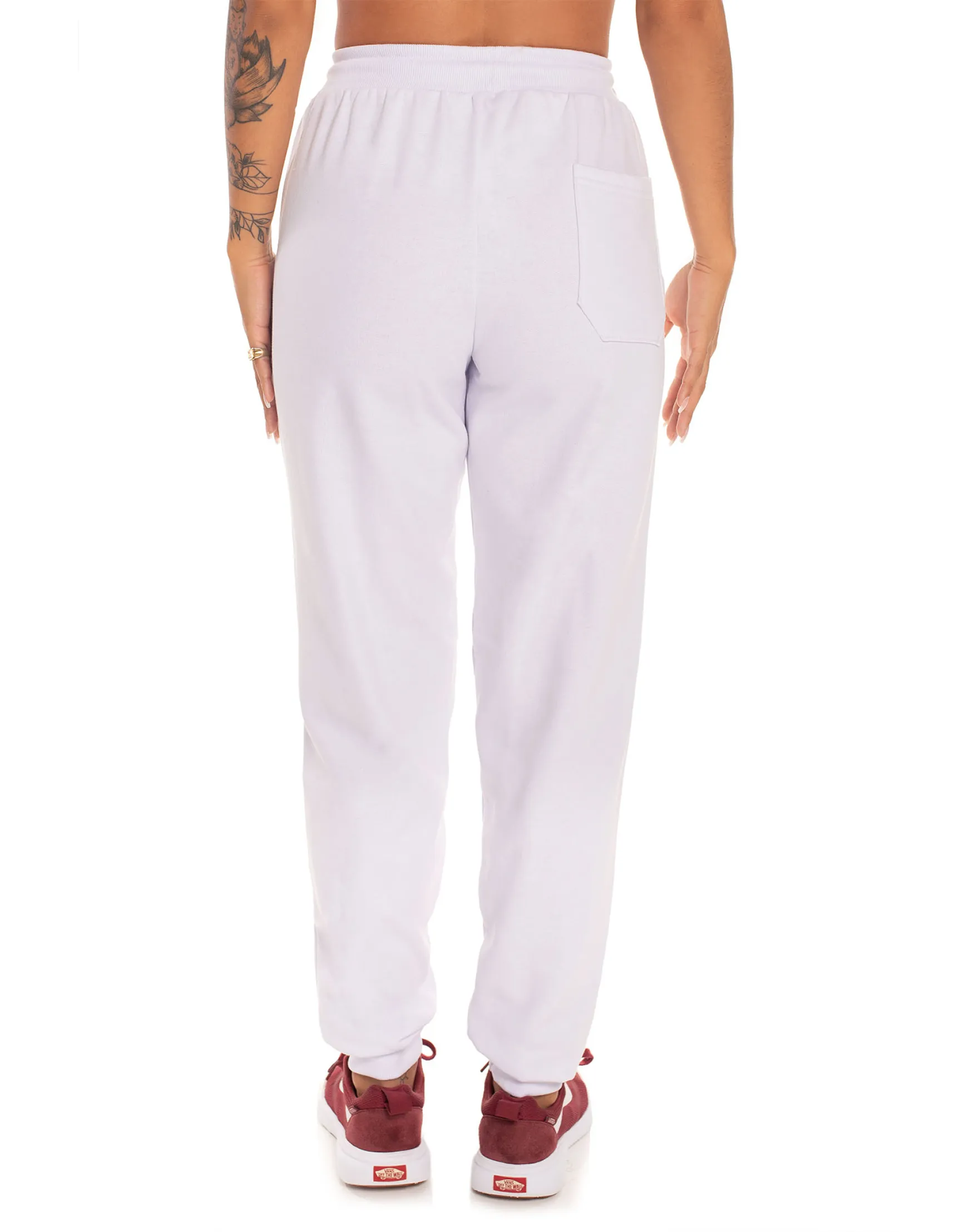 Calça Feminina de Moletom Branca