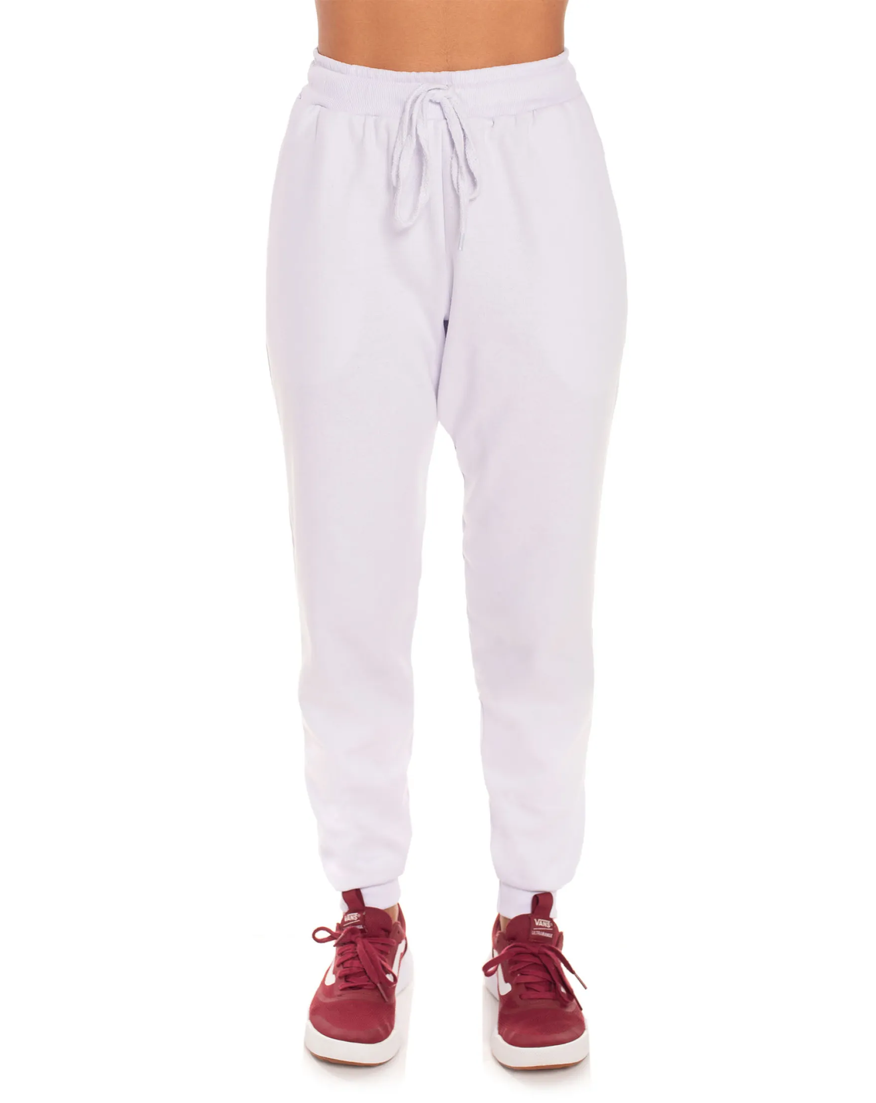 Calça Feminina de Moletom Branca