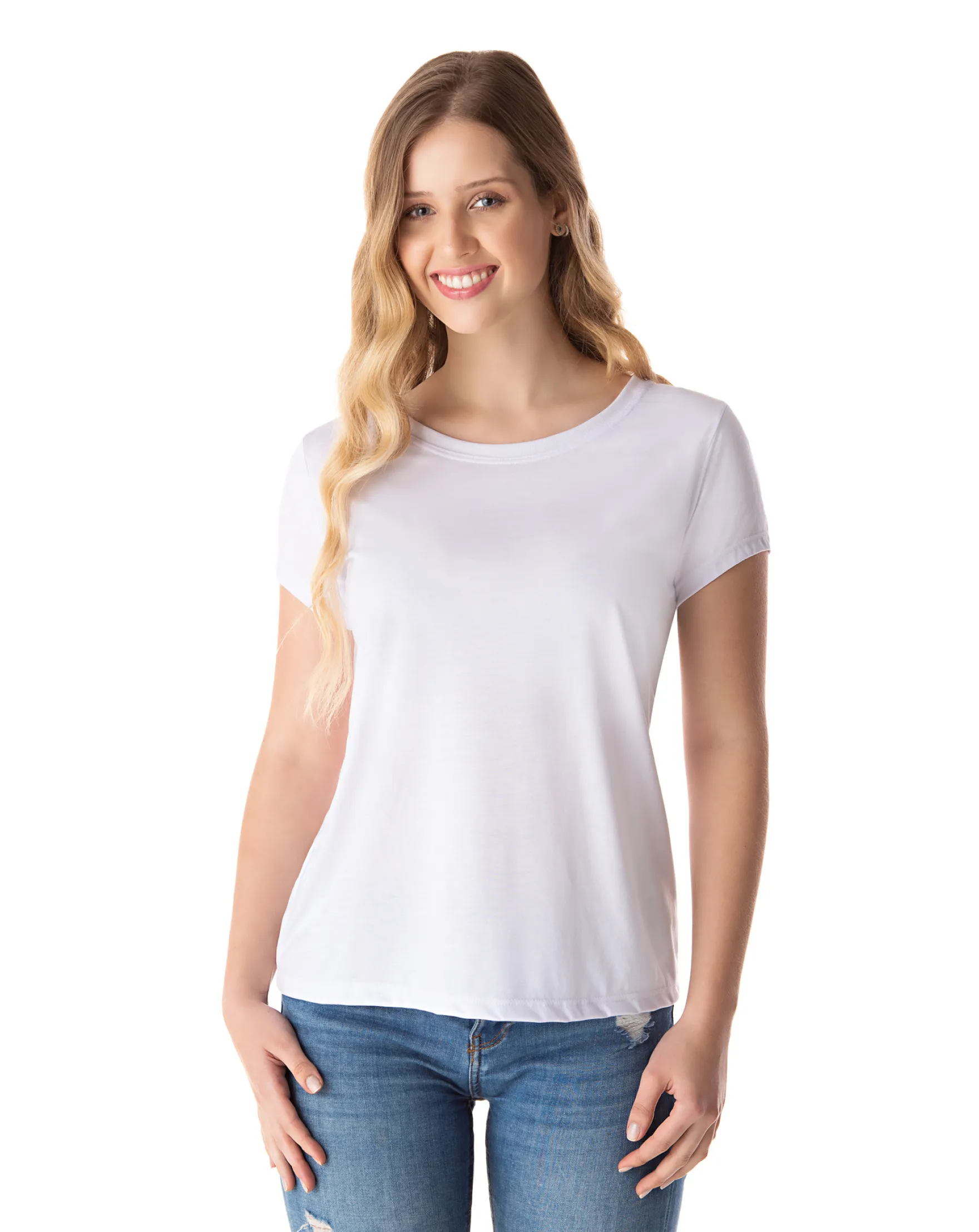 Baby Look PV / Malha Fria Branca
