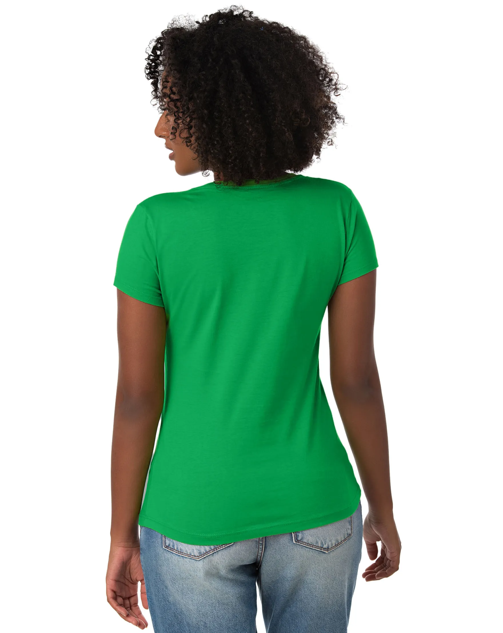 Baby Look PV / Malha Fria Verde Bandeira