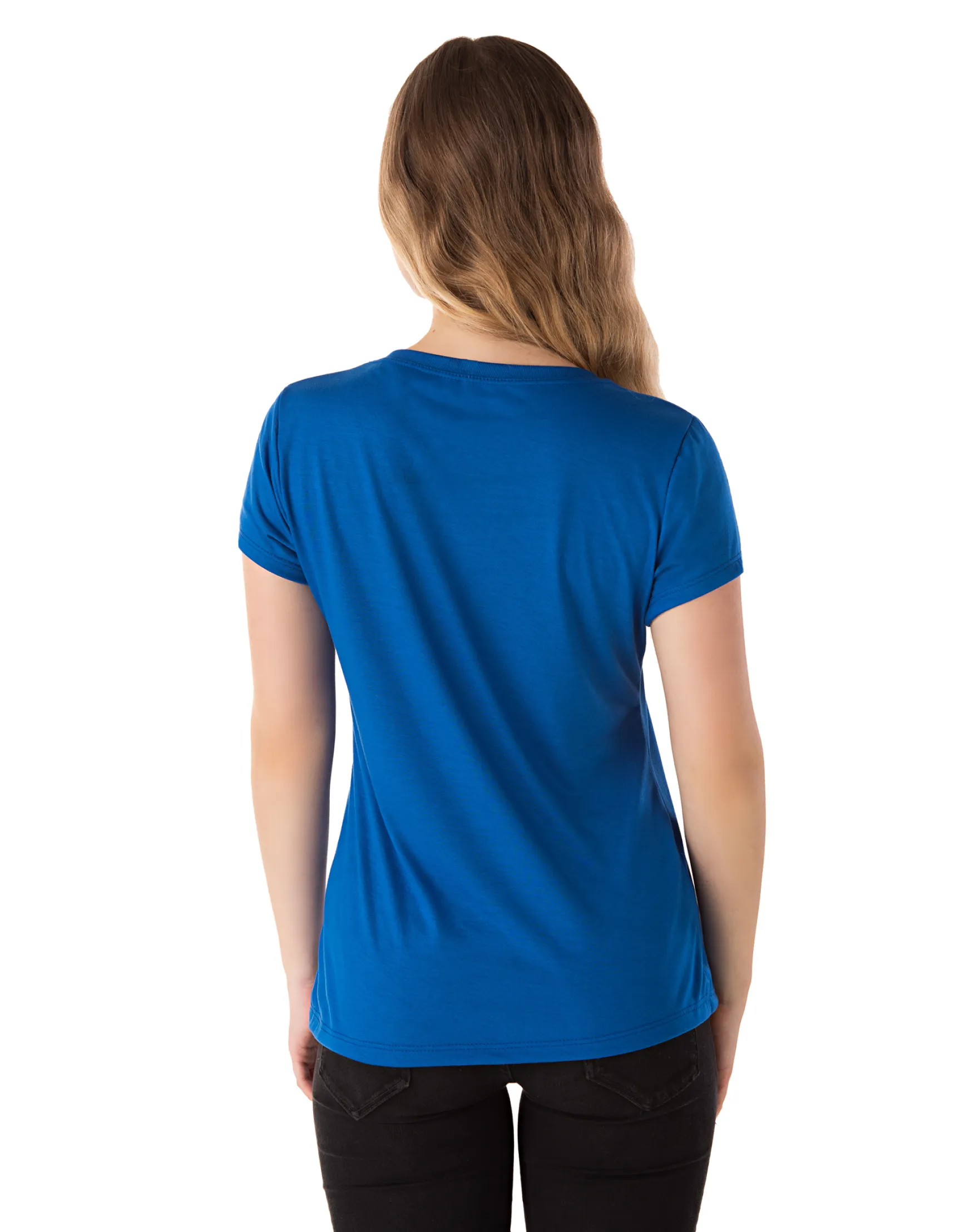 Baby Look PV / Malha Fria Azul Royal