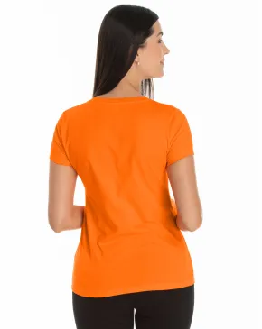 Kit 5 Baby Look PV / Malha Fria Laranja