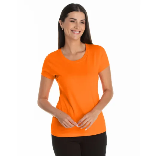 Kit 5 Baby Look PV / Malha Fria Laranja