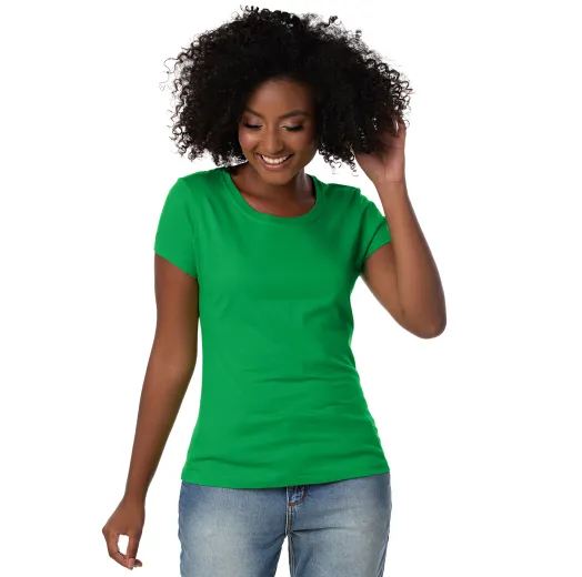 Baby Look PV / Malha Fria Verde Bandeira