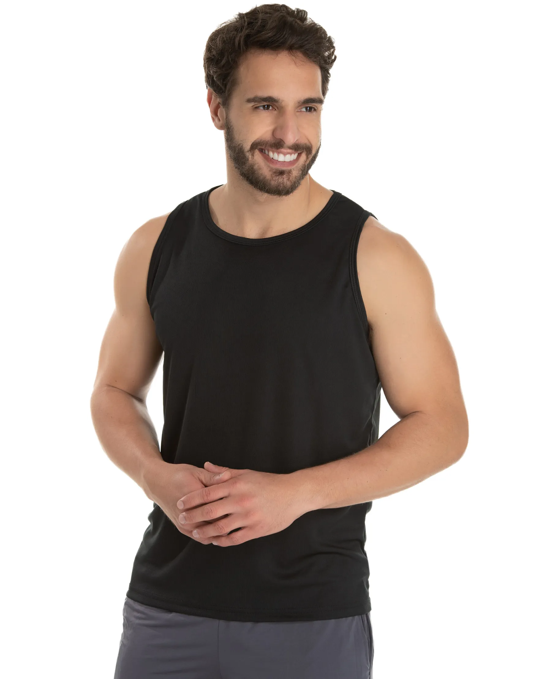 Kit 5 Regatas Masculinas Dry Fit Proteção UV 30+ 12