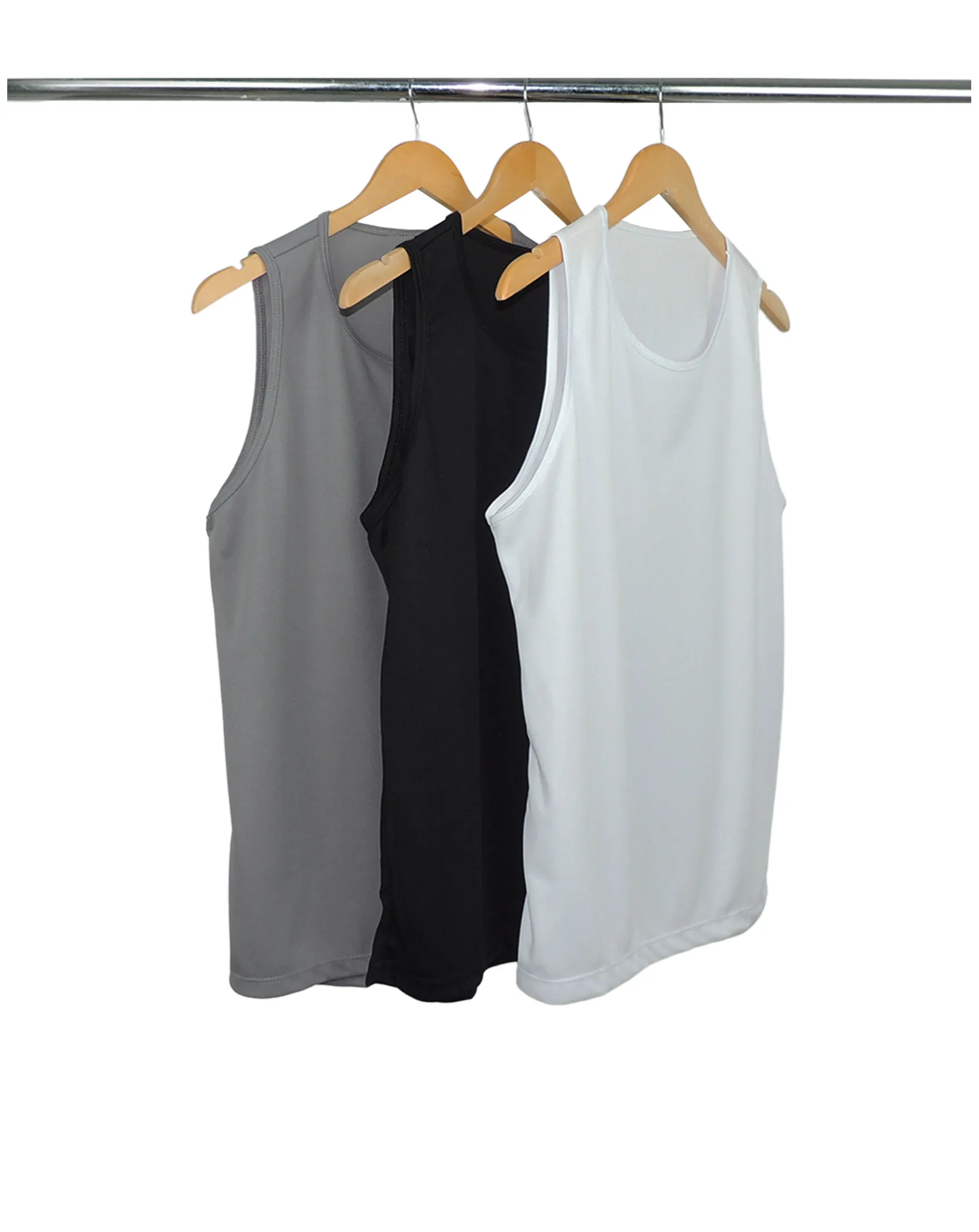 Kit 3 Regatas Masculinas Dry Fit Proteção UV 30+ 3